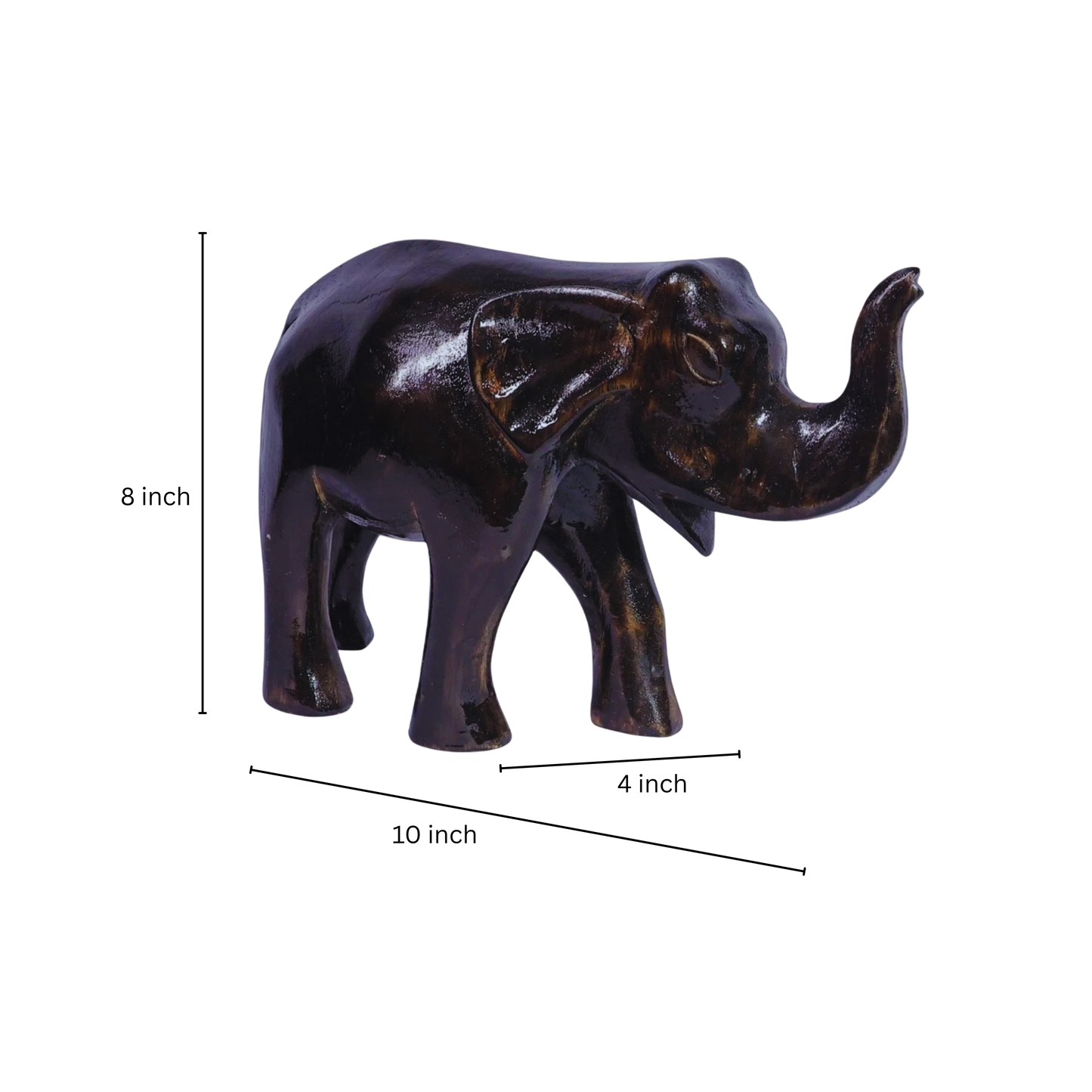Glossy Handmade Elephant Figurine