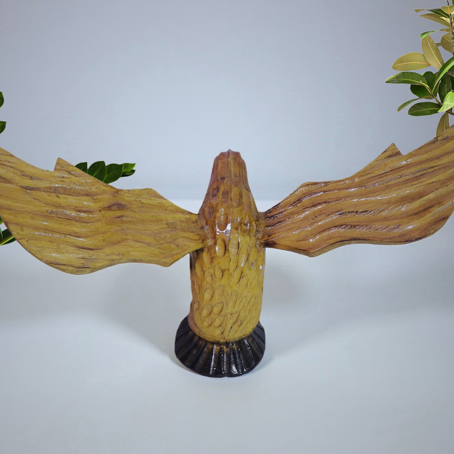 Wooden Handmade Flying Eagle Sculpture