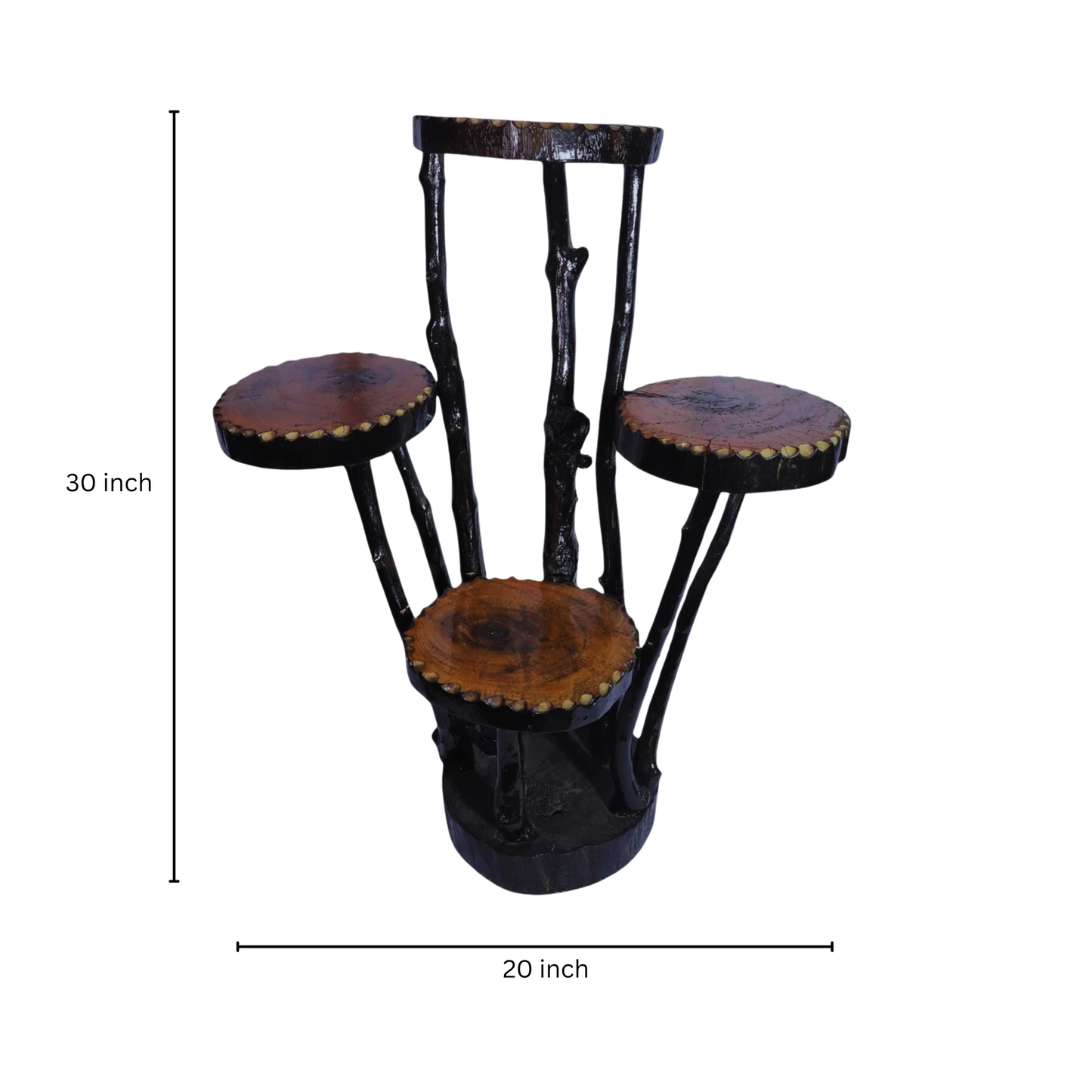 Handmade Wooden 4 Tier Display Stand