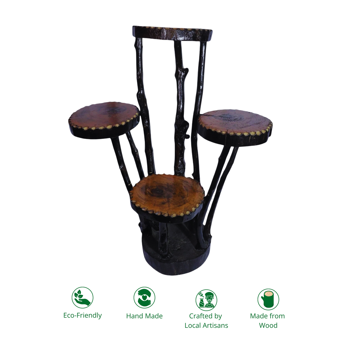 Handmade Wooden 4 Tier Display Stand