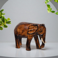 Wooden Elephant Sculpture