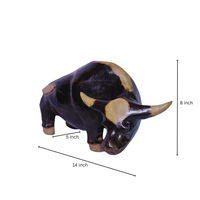 Handcrafted Wooden Gayal Sculpture