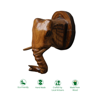 Handcrafted Elephant Wall Sculpture