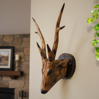 Wooden Handmade Rustic Deer Wall Decor