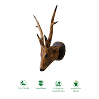 Wooden Handmade Rustic Deer Wall Decor