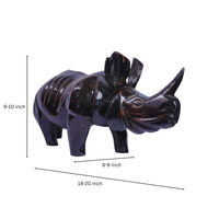 Handmade Rhino Gloss Figurine