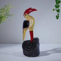 Handcrafted Wooden Hornbill Decor