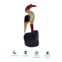 Handcrafted Wooden Hornbill Decor