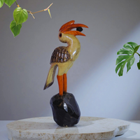 Handcrafted Wooden Hornbill Figurine