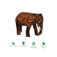 Wooden Elephant Sculpture