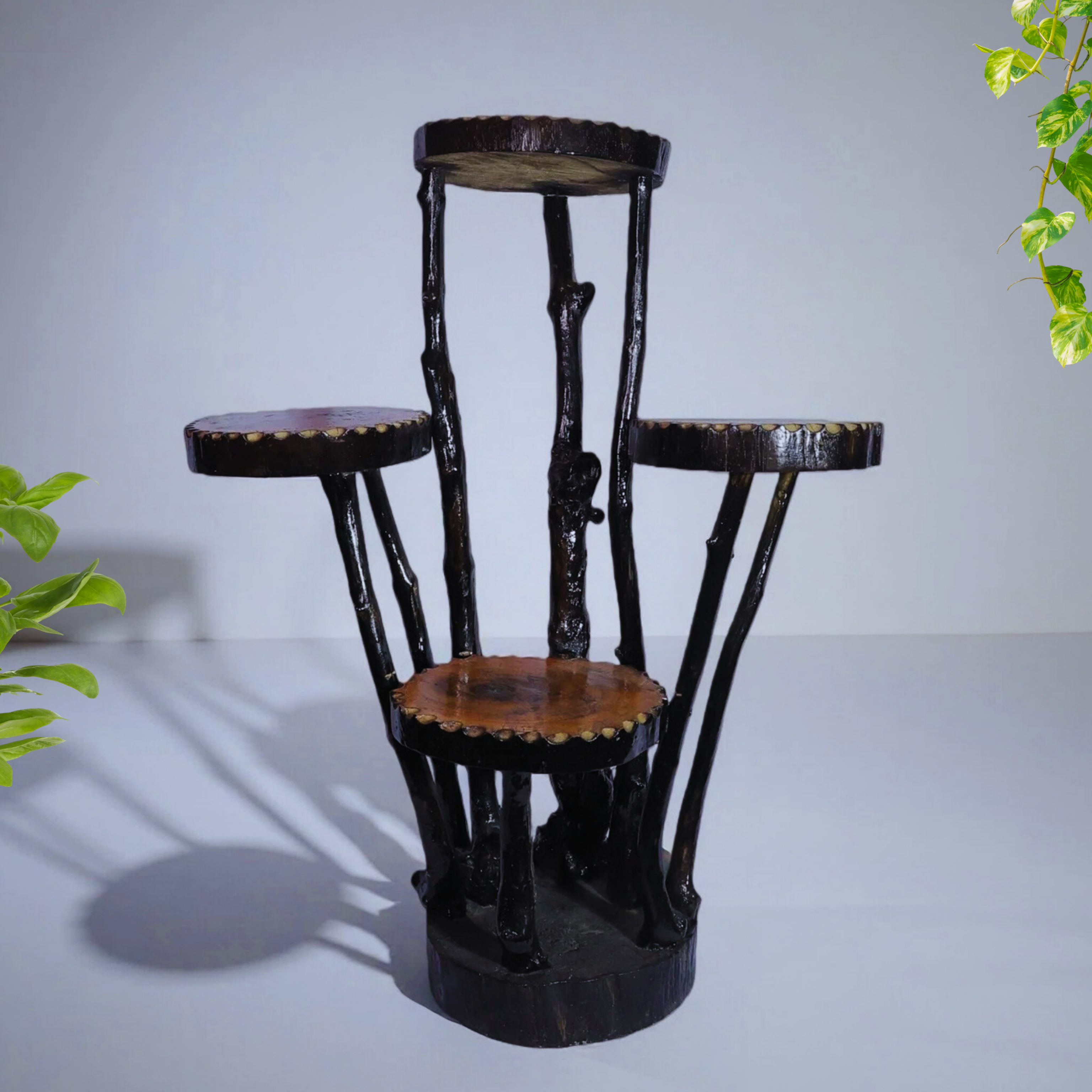 Handmade Wooden 4 Tier Display Stand