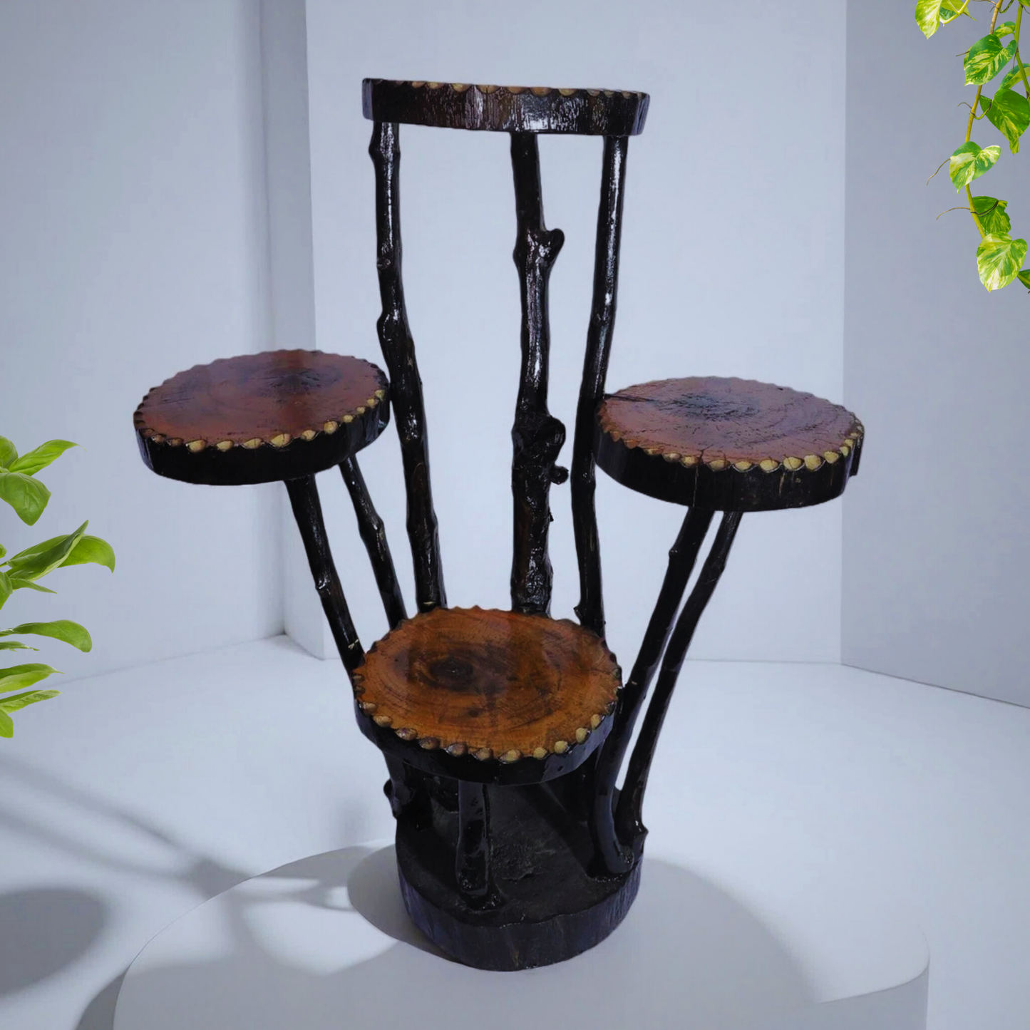 Handmade Wooden 4 Tier Display Stand
