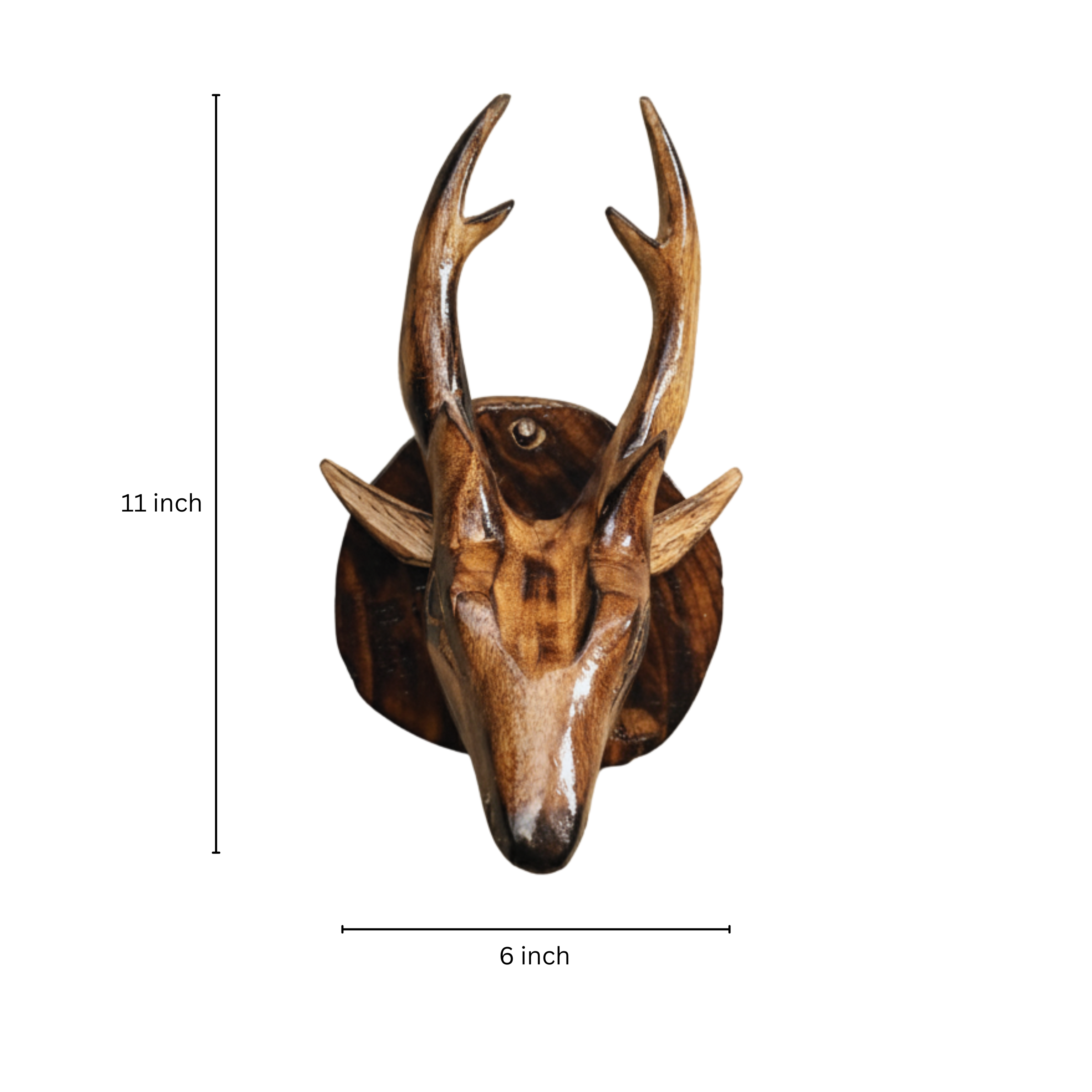 Wooden Handmade Deer Wall Decor