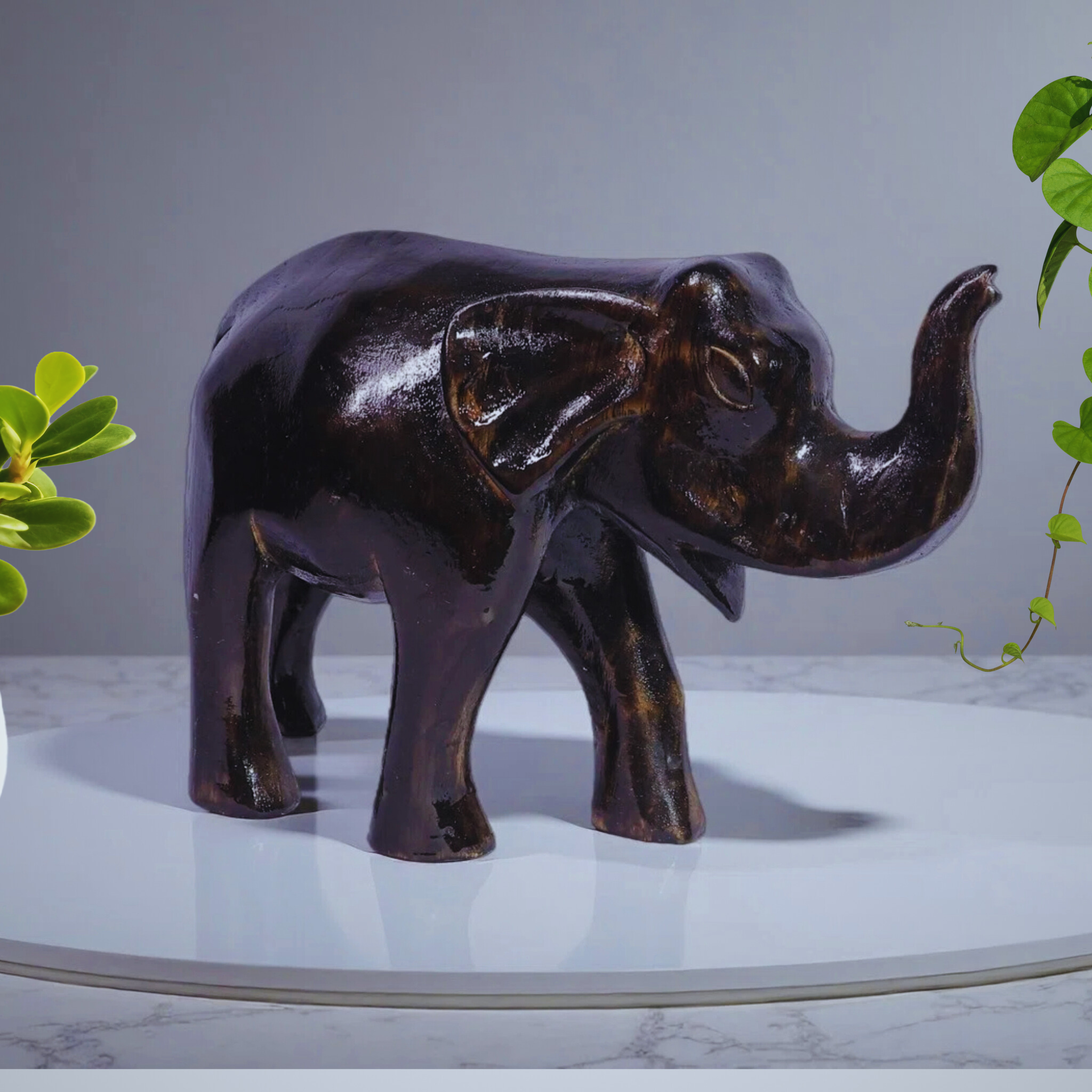 Glossy Handmade Elephant Figurine